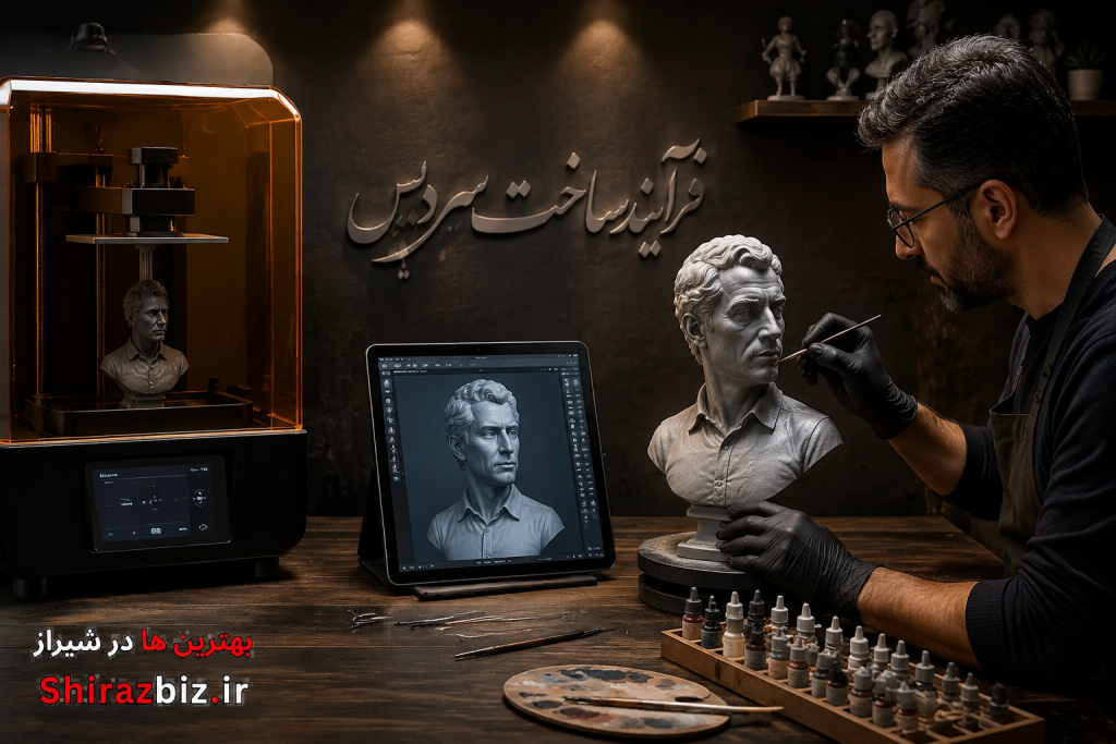 فرآیند ساخت سردیس با پرینت سه بعدی