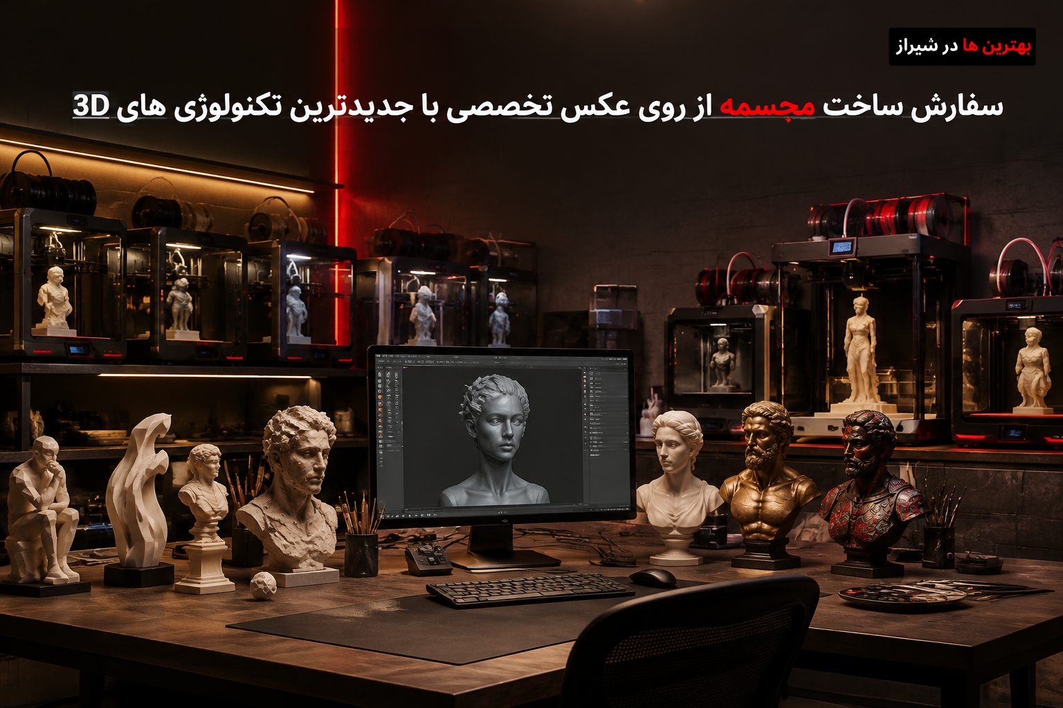 سفارش ساخت مجسمه از روی عکس تخصصی با جدیدترین تکنولوژی های 3D