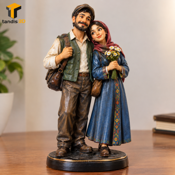 ساخت تندیس،مجسمه و اکشن فیگور قدی از روی عکس شما(دو کارکتری)40cm